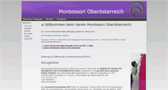 Desktop Screenshot of montessori-oberoesterreich.at