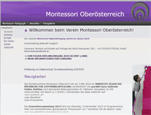 Tablet Screenshot of montessori-oberoesterreich.at